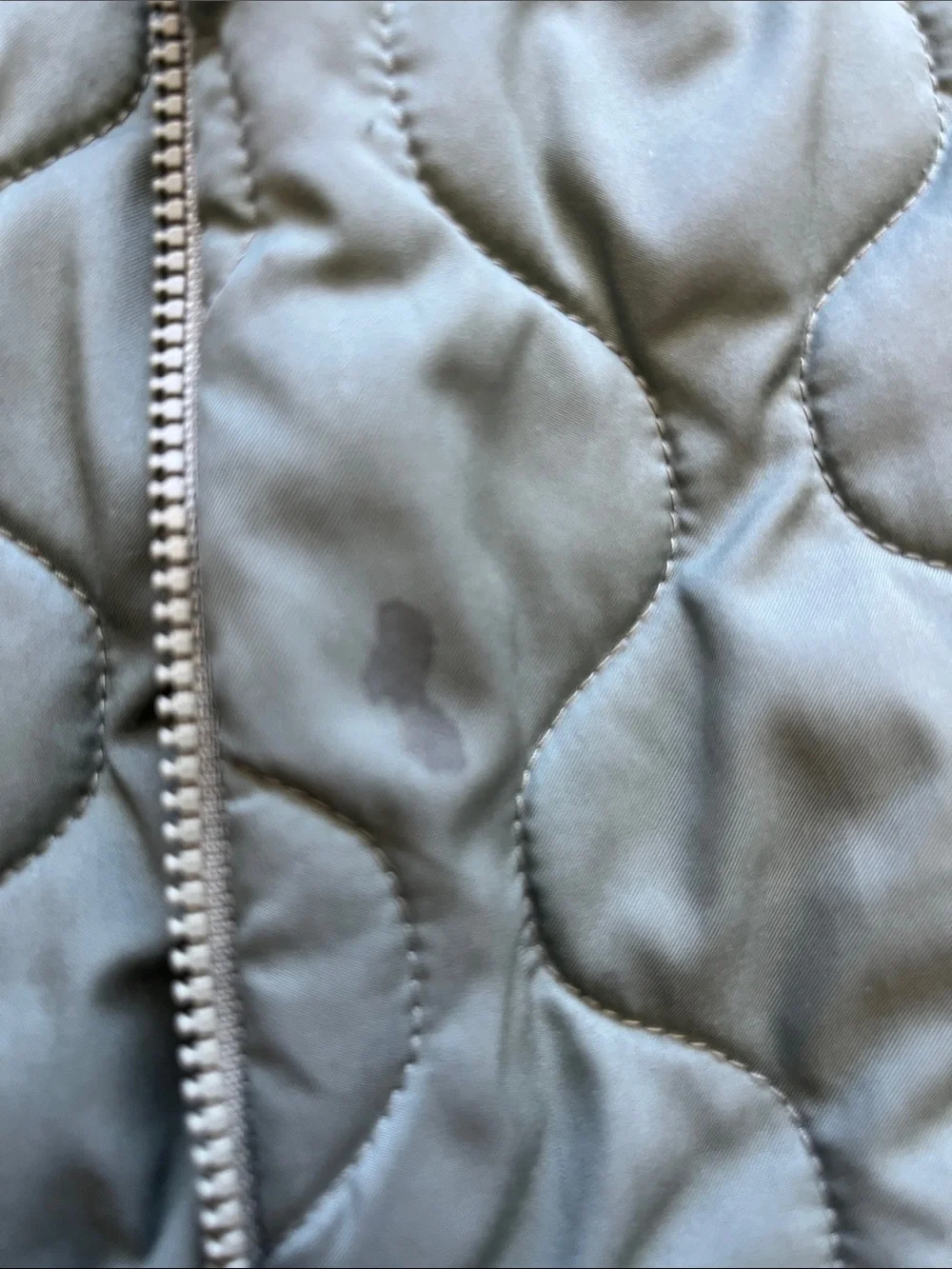 Patagonia Kids Quilted Hooded Jacket in Light Gray